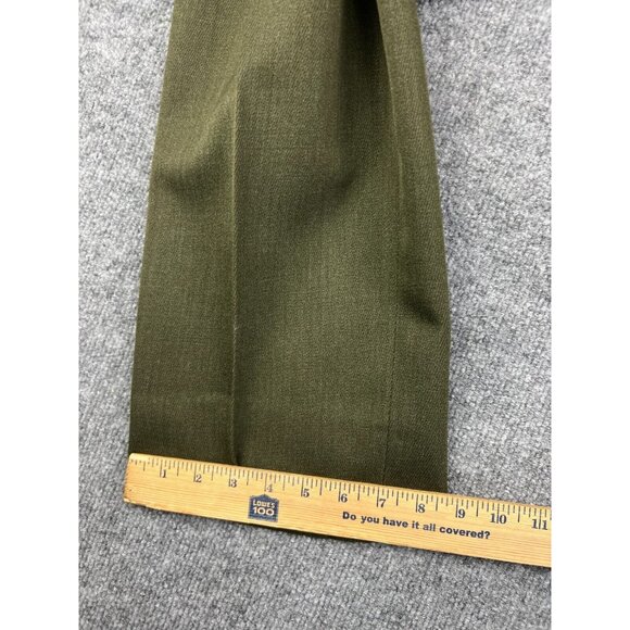 Vintage USMC Marines Uniform Pants Men's W29 x L29 Green Pleated Military - Picture 6 of 8
